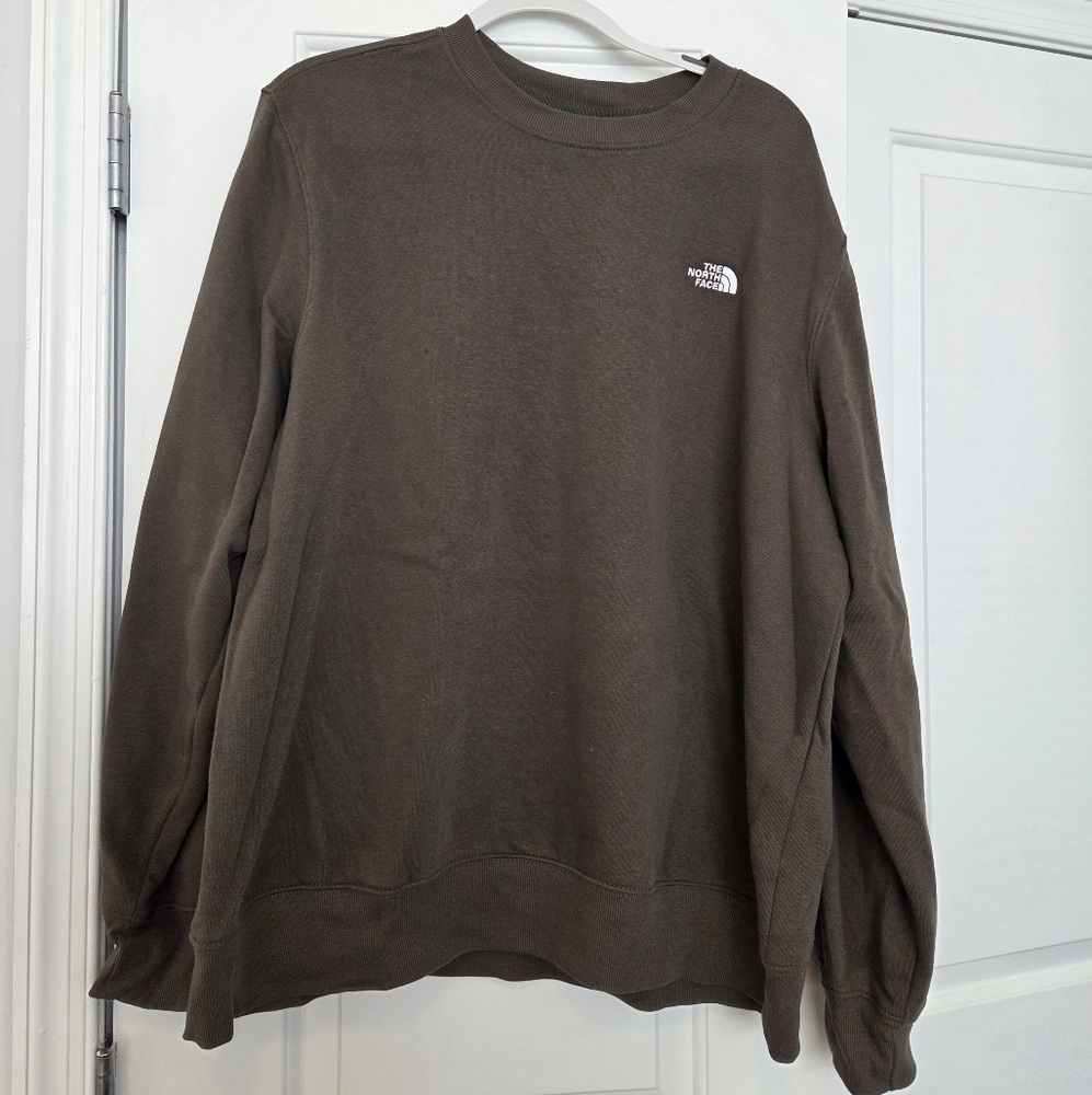 The North Face Khaki Green Crewneck Sweatshirt